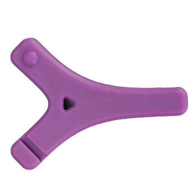 Safe Food Grade Rubber Orthodontic Chewies - Y Shaped, Prevent Face Distortion - Purple Grape Flavor on Productcaster.