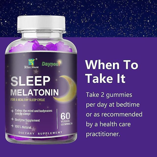 60ct Vitaminas y Suplementos Gomitas Veganas de Melatonina para Dormir 1pc on Productcaster.