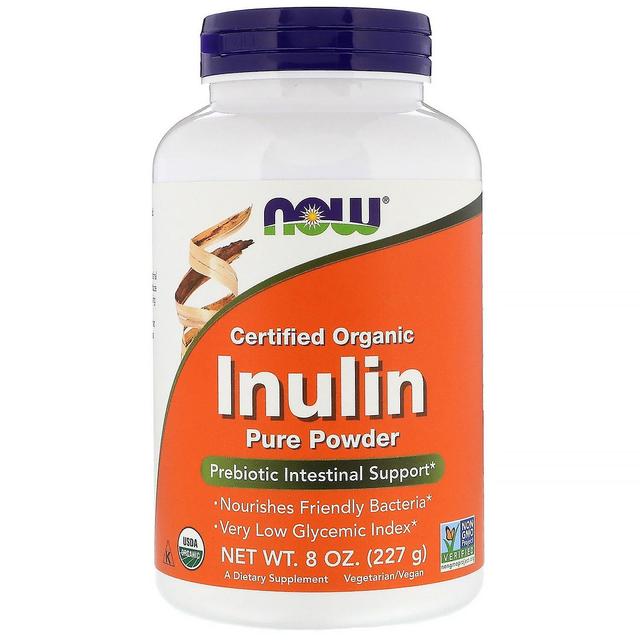 Now Foods, Certified Organic Inulin, Prebiotic Pure Powder, 8 oz (227 g) on Productcaster.