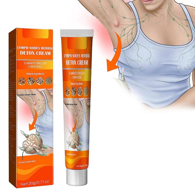 2024 New,Lymph Nodes Herbal Detox Cream Armpit Lymph Care Ointment Neck Anti Swelling Lymphatic Drainage Cream on Productcaster.