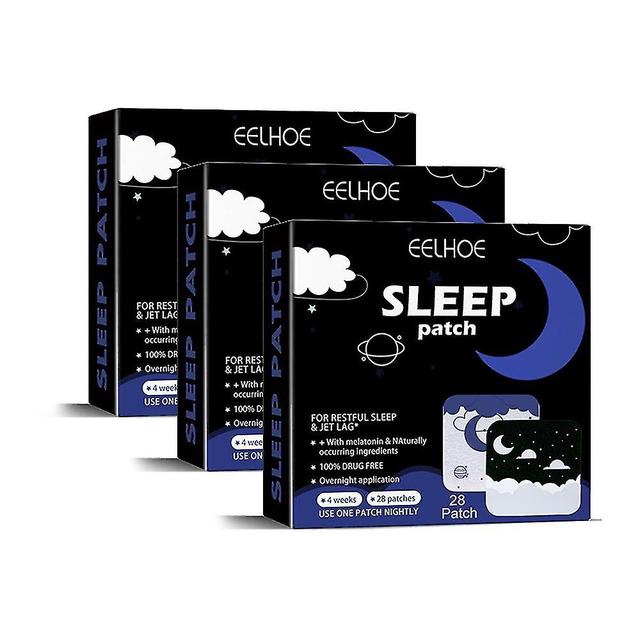 28-84pcs Sleep Patches Insomnia Sleep Aid Patch Decompression Improve Sleeping Plaster For Good Sleep At Home 3pcs on Productcaster.