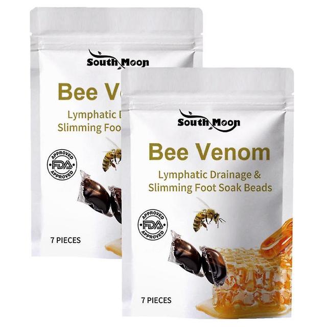 Bee Venom Lymphatic Drainage & Slimming Foot Soak Beads, Bee Venom Foot Bath Beads, Body Detox Foot Bath Beads 2packs on Productcaster.