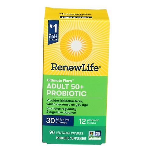 Renew Life Ultimate Flora Adult 50+ probiotikum, 30 miliárd 90 zeleninových čiapok (balenie po 1) on Productcaster.