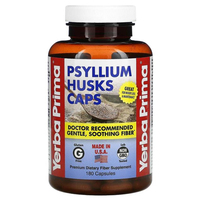 Yerba Prima, Psyllium Husks Caps, 180 Capsule on Productcaster.