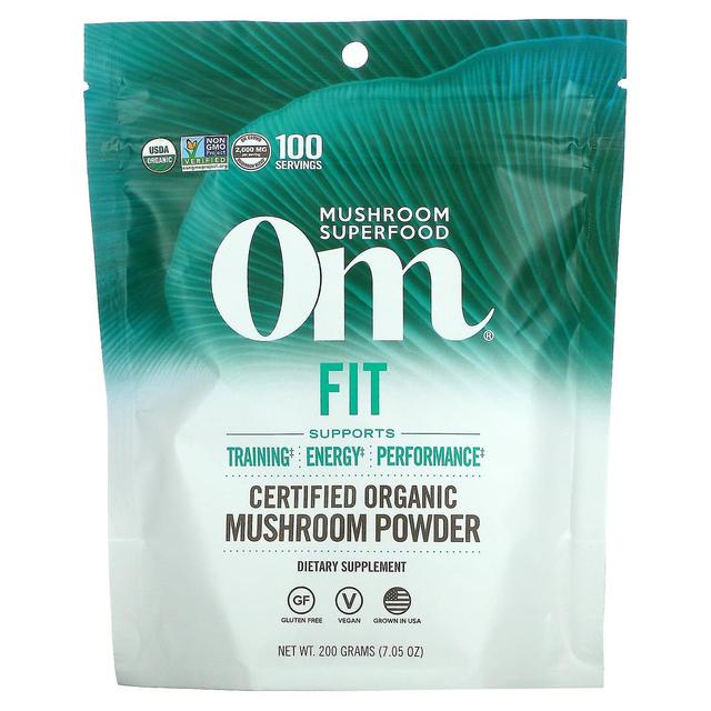 Om Mushrooms, Certified Organic Mushroom Powder, Fit, 7.05 oz (200 g) on Productcaster.