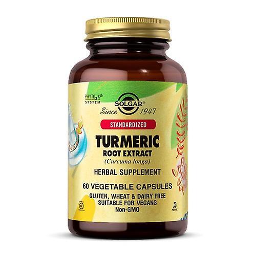 Solgar Standardized Turmeric Root Extract Vegetable Capsules, 60 V Caps (Pack of 3) on Productcaster.