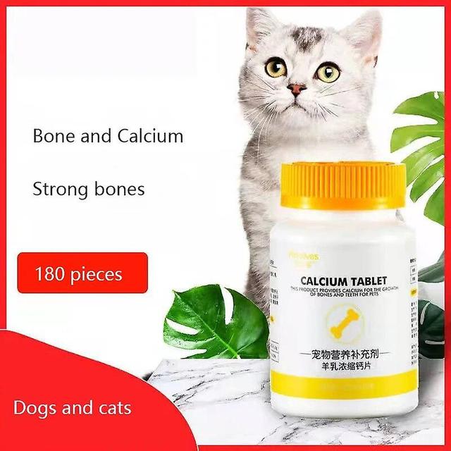 Jinzhaolai Pet Nutrition Calcium Tablets 180 Tablets for Dogs and Cats Joint Soothing, Bone Replenishing Calcium Chondroitin Nutrition on Productcaster.