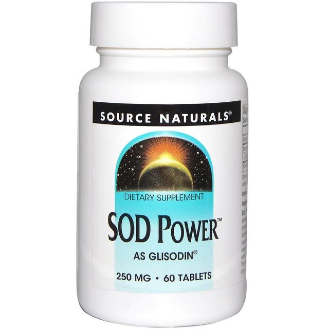 Source Naturals, SOD Power, 250 mg, 60 Tablets on Productcaster.