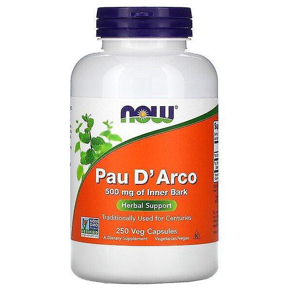 Now Foods, Pau D' Arco, 500 mg, 250 Veg Cápsulas on Productcaster.