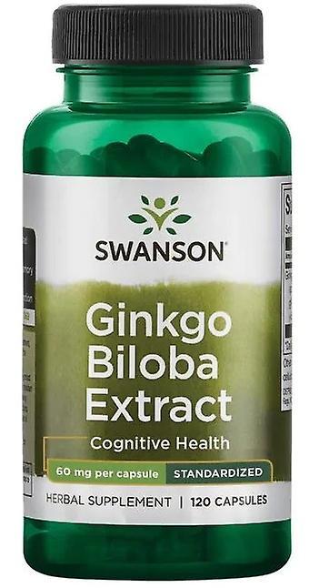 Swanson Ginkgo Biloba Extrakt 24% 60 mg 120 Kapseln 87614018928 on Productcaster.