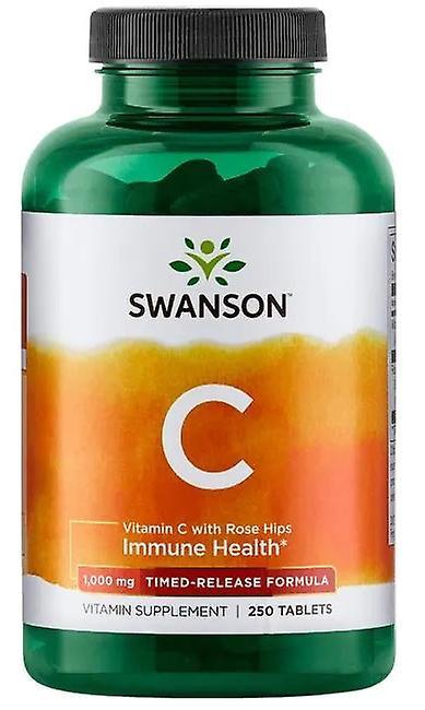 Swanson Vitamin C with Rose Hips Timed Release 250 Capsules on Productcaster.