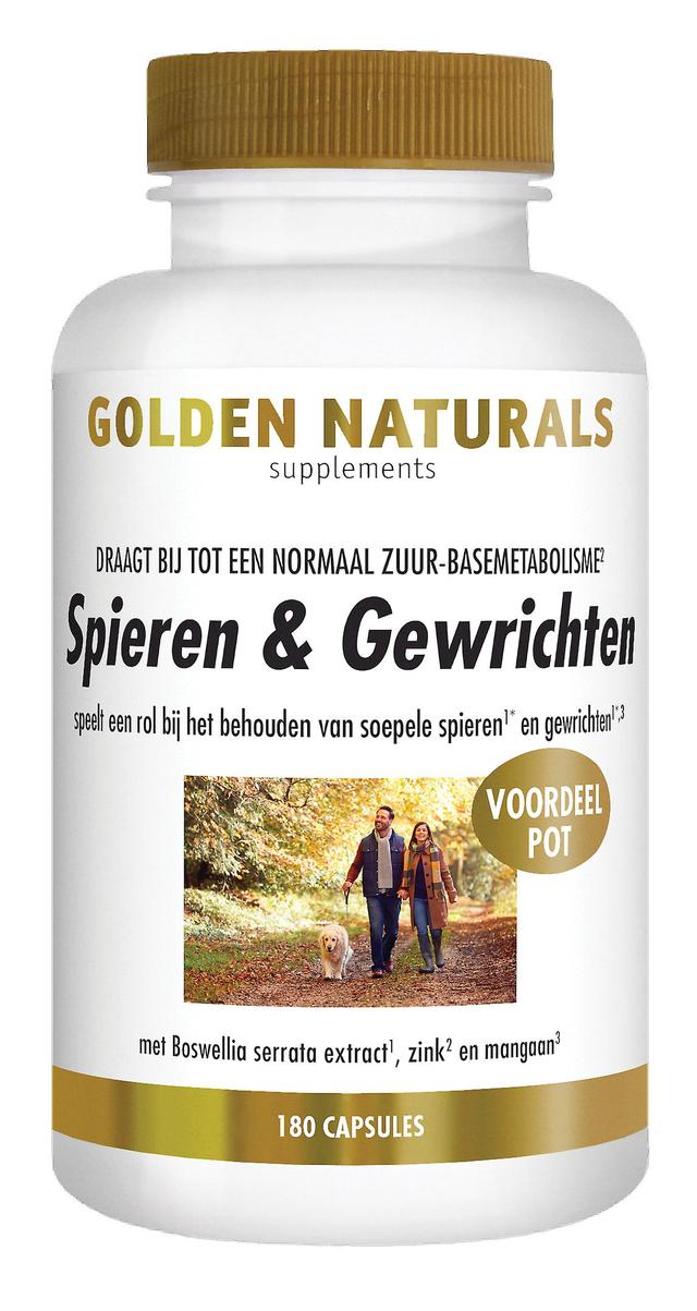 Golden Naturals Muscles & joints (180 capsules) on Productcaster.