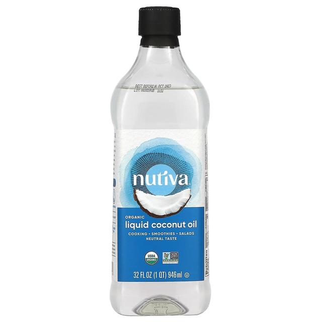 Nutiva, Organic Liquid Coconut Oil, 32 fl oz (946 ml) on Productcaster.