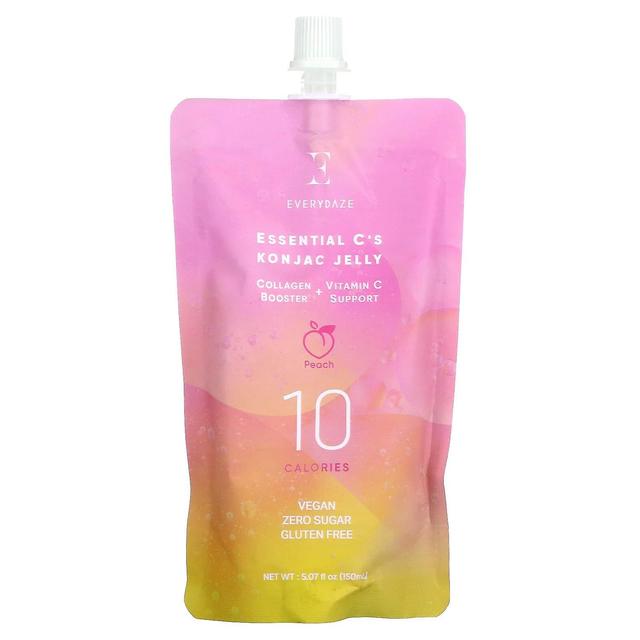 Everydaze, Essential C's Konjac Jelly, Peach, 5.07 fl oz (150 ml) on Productcaster.