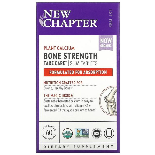 New Chapter Nuovo capitolo, Bone Strength Take Care, 60 compresse slim vegetariane on Productcaster.