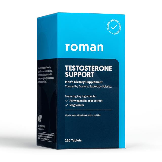 Roman testosterone support supplement tablets for men with vitamin d3, 120 ea on Productcaster.