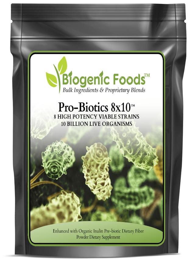 Prescribed For Life ProBiotics 8x10 with Fiber - 8 Strains of 10 Billion Live Organisms per Serving, 30 Srv ING: Organic Powder 7.8 oz (227 g) on Productcaster.