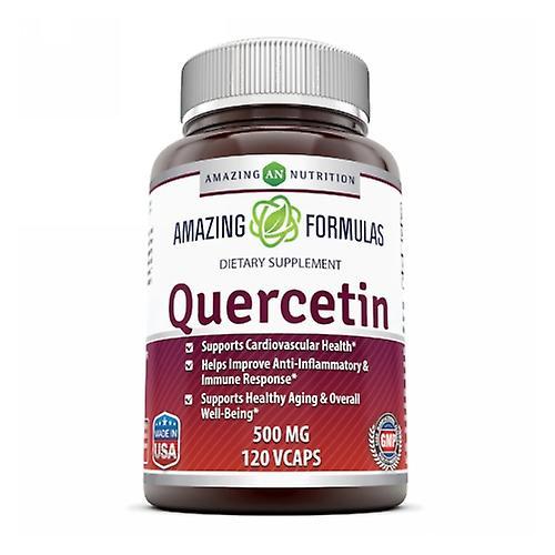 Amazing Nutrition Amazing Formulas Quercetin,500 mg,120 Veg Caps (Pack of 4) on Productcaster.