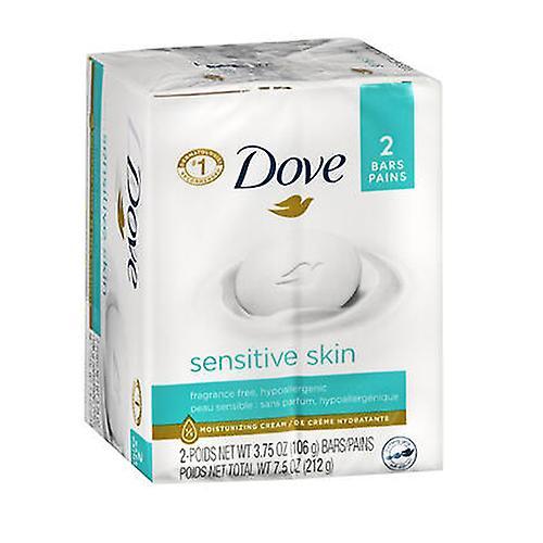 Dove Sensitive Skin Bath Bars, Unscented 2/4.25 oz (Pack of 3) on Productcaster.