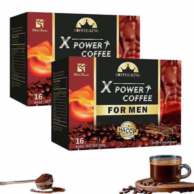 32pcs Ginseng Coffee Maca Coffee X Power For Men Enhance Libido Sexual Desire on Productcaster.