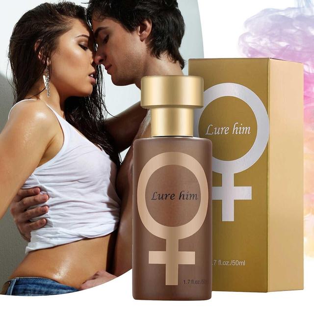 2pcs Aphrodisiac Golden Lure her/him Pheromone Perfume Spray Oil For Men Women 50ml 1 Gold and 1 black on Productcaster.