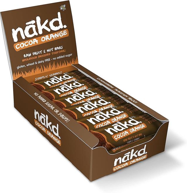 Nakd Cocoa Orange Bar 35g x18 on Productcaster.