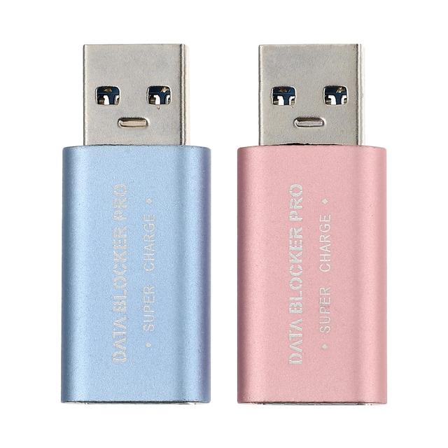 2pcs Usb Data Blocker Charge-only Usb Blocker Juice Jacking Prevention Assorted Color 1 4X1.5cm on Productcaster.