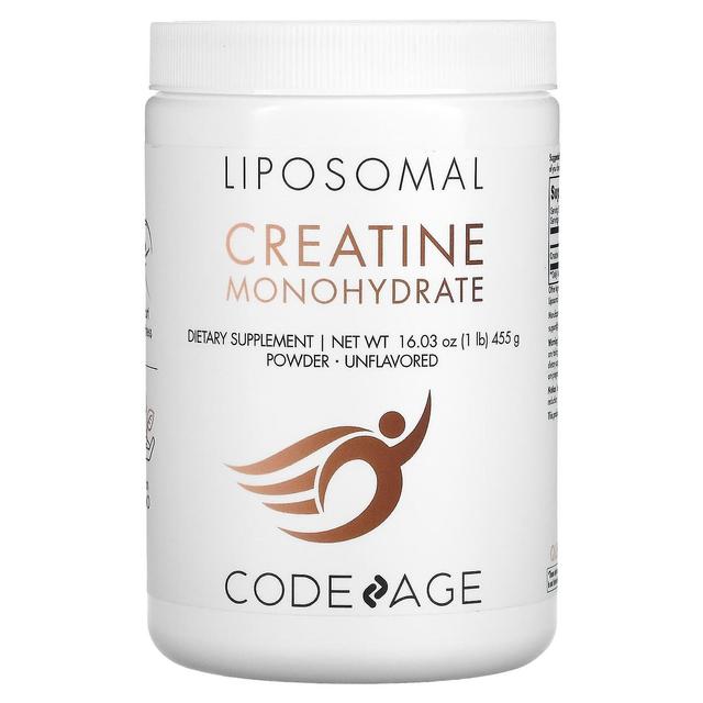 Codeage, Liposomal Creatine Monohydrate Powder, Unflavored, 1 lb (455 g) on Productcaster.