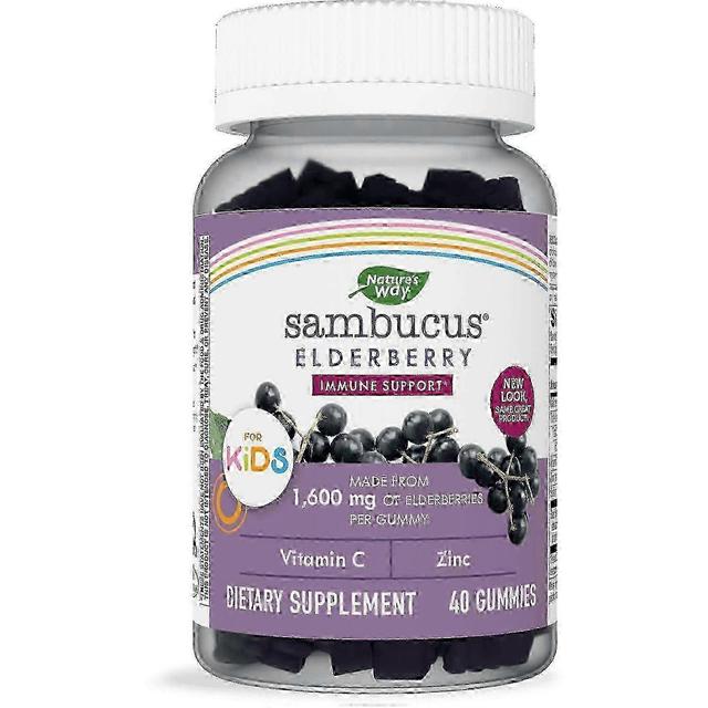 Sambucus Standardized Elderberry Gummies For Kids, Immune Support Supplement, 40 Ea on Productcaster.