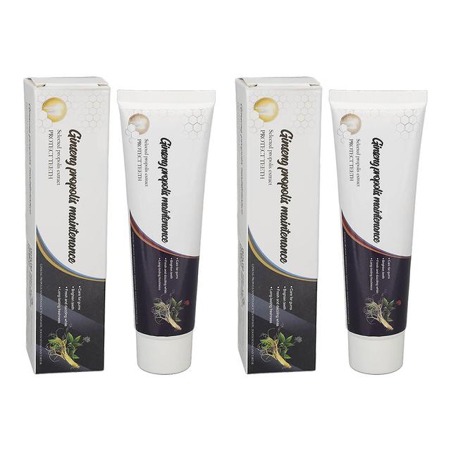 2pcs 100g Ginseng Propolis Oral Ointment Remove Stains Whitening Deep Cleansing Dental Toothpaste on Productcaster.