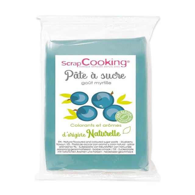 ScrapCooking Blue sugar paste 250 g - blueberry flavor on Productcaster.