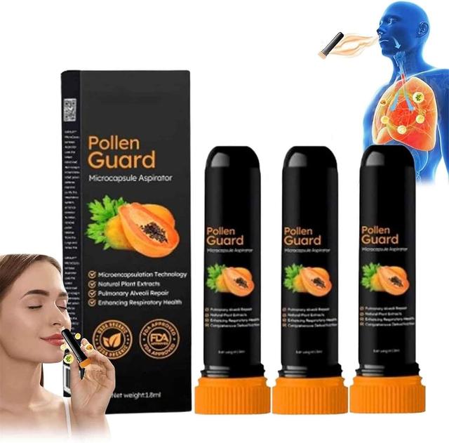 Haobuy Pollenguard Microcapsule Aspirator, Microcapsule Aspirator, Natural Plant Extracts, Enhanced Respiratory System Health 3pcs on Productcaster.