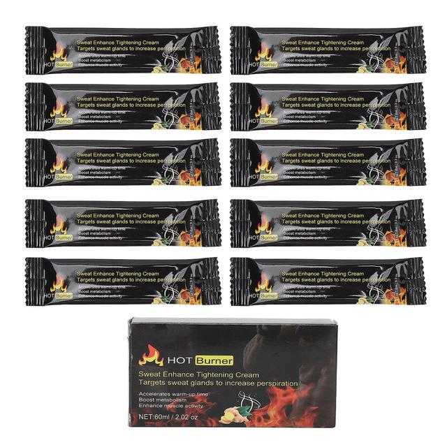 10Pcs Belly Burning Cream Hot Sweat Enhancer Abdomen Cellulite Muscle Firming on Productcaster.