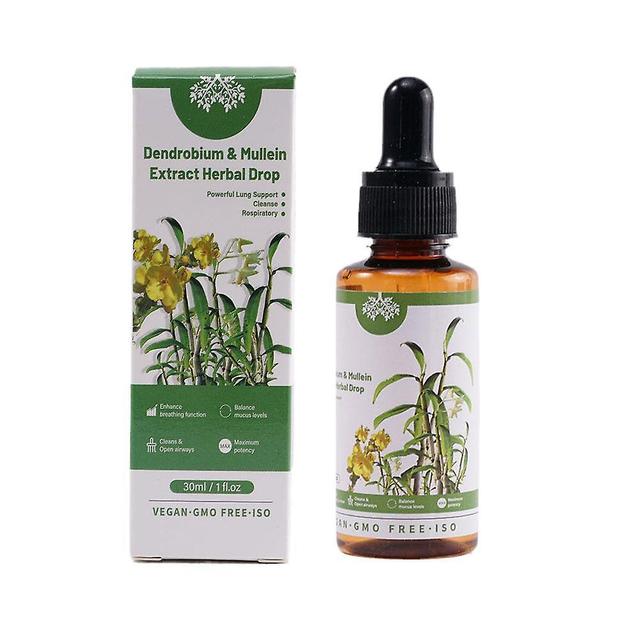 Dendrobium & Mullein Extract - Powerful Lung Cleanse Herbal Drops on Productcaster.