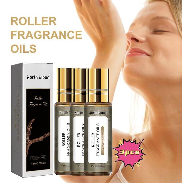 North Moon Roll-on Fragrance Oil Fresh and Lasting Light Fragrance Wrist and Neck Couple Dating Atmosphere Perfume Adult (Unisex) 3PCS on Productcaster.