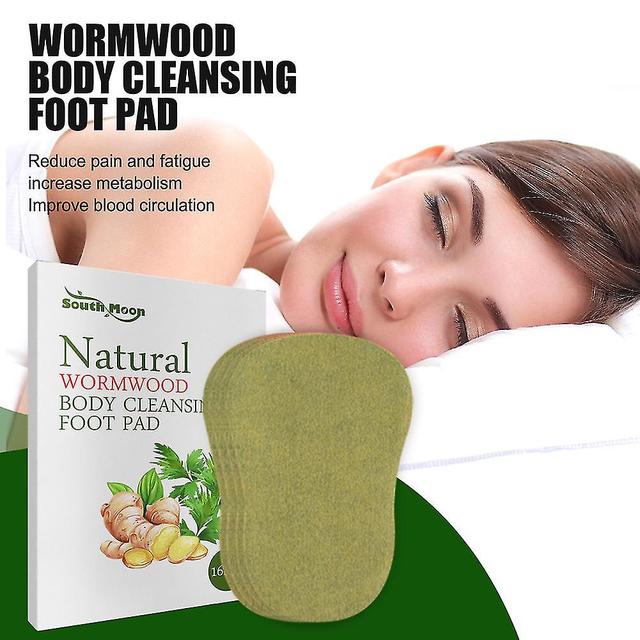 16pcs Detox Pieds Patchs Pads Naturel À Base De Plantes Absinthe Artemisia Argyi Pieds Corps Toxines Nettoyant Soulager Le Stress Aide Au Sommeil on Productcaster.