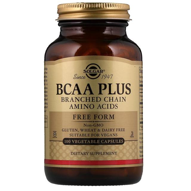 Solgar, BCAA Plus, Free Form, 100 Vegetable Capsules on Productcaster.