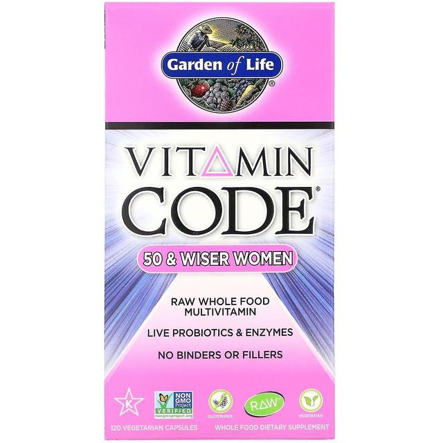 Garden of Life, Vitamin Code, 50 & Wiser Women, RAW Whole Food Multivitamin, 120 on Productcaster.