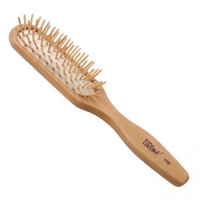 Eurostil madera cerda puas ovalado hair brush on Productcaster.