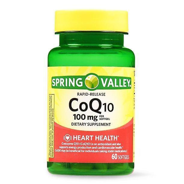 Spring valley coq10 rapid release softgels, 100 mg, 60 count on Productcaster.