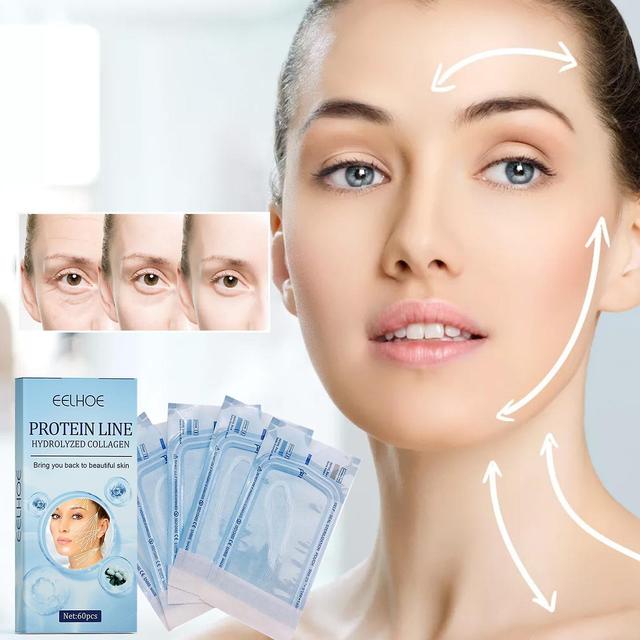 60pcs Face Protein Threads Absorbable Anti Aging Collagen Silk Thread on Productcaster.