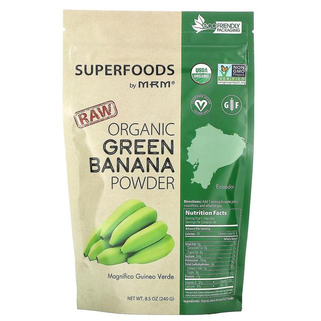 MRM Nutrition, Raw Organic Green Banana Powder, 8.5 oz (240 g) on Productcaster.