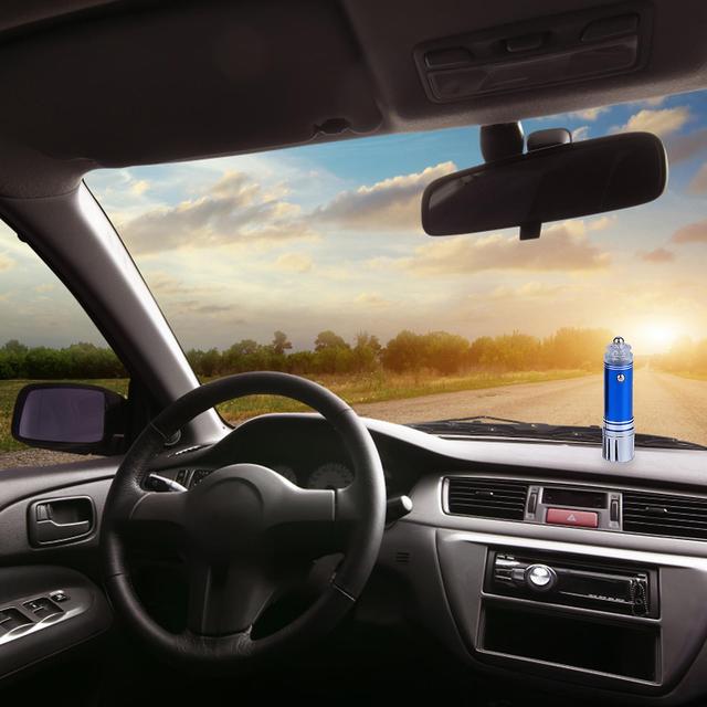 Unbrand Car Atmosphere Purifier Premium Atmosphere Ionizers Elimination Allergen Bad Odor Pet Smell Fumes Pollens Deodorizer Blue on Productcaster.