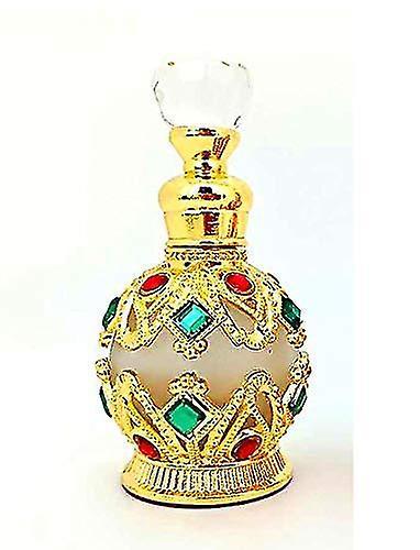 15ml navulbare lege parfumfles decoratief glas ronde diamant vintage lege hervulbare parfumflesjes Goud on Productcaster.