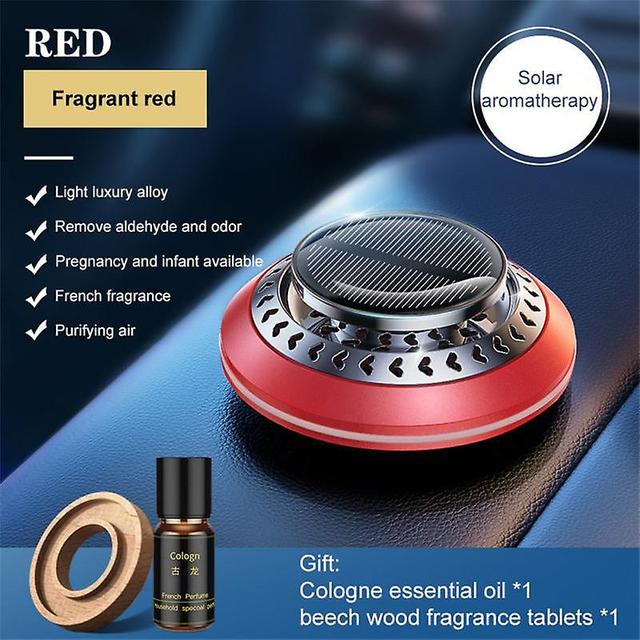 Car Air Freshener In Car Fragrance Solar Rotating Decoration Aromatherapy Vehicle Perfume Diffuser Auto Interior Accessories on Productcaster.