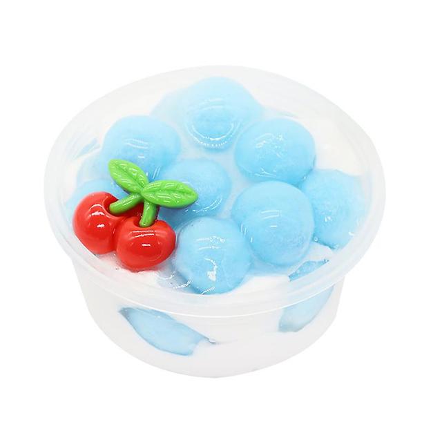 Fisheraw 60/120ml Fruit Ice Cream Slime Modder Klei Craft Stress Reliever Sludge Kids Toy Cherry 60ML on Productcaster.