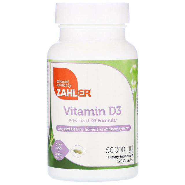 Zahler, Vitamin D3, 50,000 IE, 120 Kapsler on Productcaster.