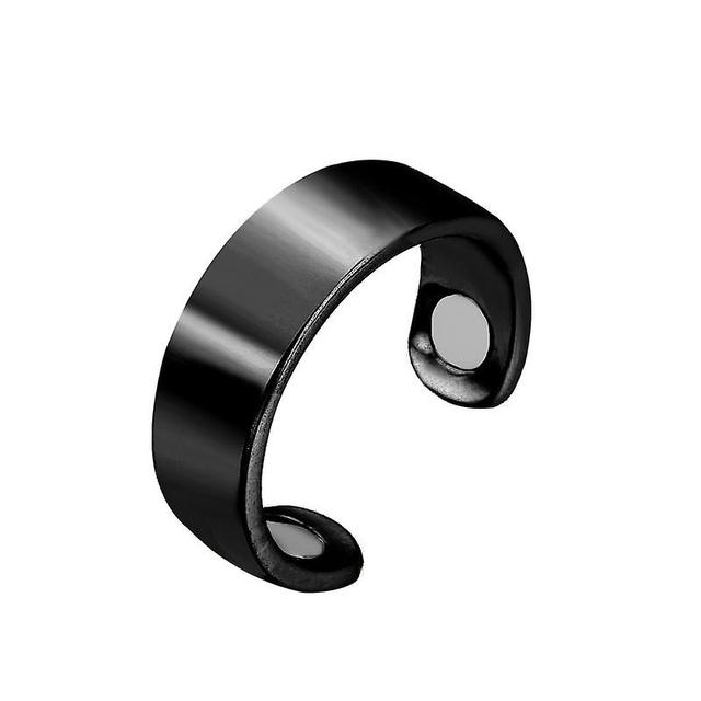 Unitoney Magnetic Slimming Rings Natural Fat Burning Slimming Ring Magnetic Stimulation Acupoint Burning Fat Slimming Body Health Care Black on Productcaster.