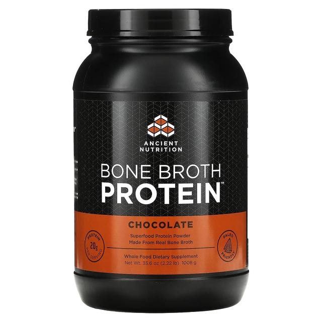 Dr. Axe / Ancient Nutrition, Bone Broth Protein, Chocolate, 2.22 lbs (1008 g) on Productcaster.