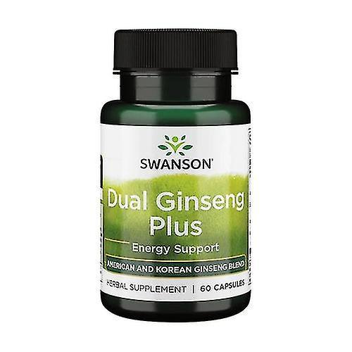 Swanson Superior Herbs Dual Ginseng Plus 60 capsules on Productcaster.